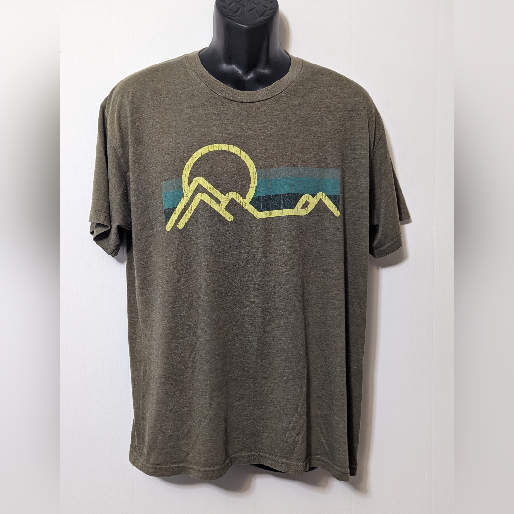 Men's Marmot Seaside Outdoor Hiking Olive Green T-Shirt Size Large